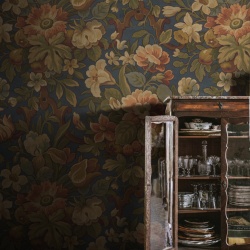 Fototapet, Vintage Flora, Blue, Rebel Walls