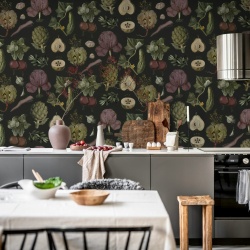 Fototapet, Vintage Greens, Black, Rebel Walls - Img 3