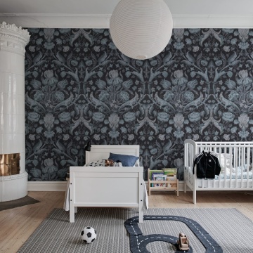 Fototapet, Vintage Tapestry, Blue, Rebel Walls - Img 3