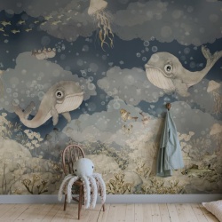 Fototapet, Water Song, Deep Blue, Rebel Walls