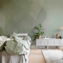 Fototapet, Watercolor Vertical, Green, Rebel Walls - Img 3