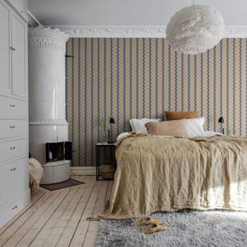 Fototapet, Wobbly Stripe, Blue, Rebel Walls - Img 3