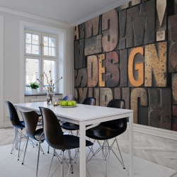 Fototapet, Woodcut, Design, Rebel Walls