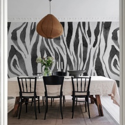 Fototapet, Zebra Stripes, Graphite, Rebel Walls - Img 4