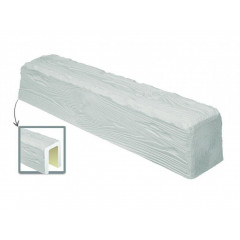 Grinda decorativa din poliuretan, alb, rustic, 12х12cm, EQ006W - Img 2