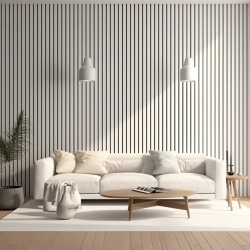 Panou riflaj decorativ 3D, Groove/Moon - 12.2x1.2x270 cm, Manavi - Img 2
