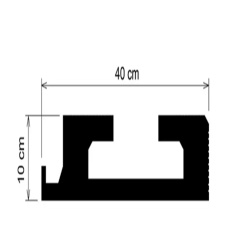 Profil scafa LED KD411 - 10x40x115 cm - Img 2