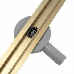 Set rigola dus plus capac inclus 50 cm Rea Neo Slim Mirror Gold Pro auriu - Img 2