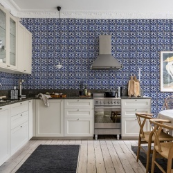 Tapet Artisan Tiles, Morocco Blue, Rebel Walls, 5 mp / rola