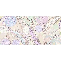 Tapet Artsy Leafs, Lilac, Rebel Walls - Img 2