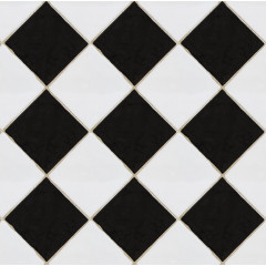 Tapet Checkered Tiles, Black & White, Rebel Walls, 5 mp / rola - Img 2