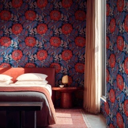 Tapet Chinese Damask, Vermilion, Coordonne, 5mp / rola - Img 1