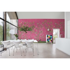 Tapet Chinoiserie Chic, Fuchsia, Rebel Walls - Img 3