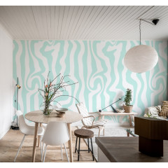 Tapet Dizzy, Turquoise, Rebel Walls - Img 1