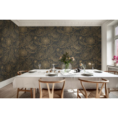 Tapet Golden Poppy, Midnight, Rebel Walls - Img 1