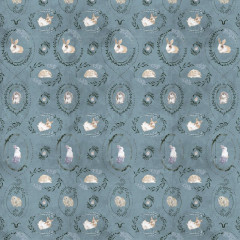 Tapet Hare medallion blue, VLAdiLA - Img 2