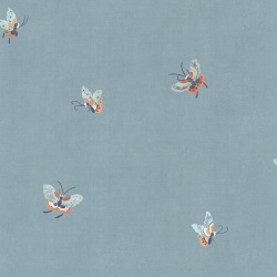 Tapet lavabil, Butterflies, Misty Blue, Sandberg, 5.3mp / rola - Img 2