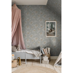 Tapet lavabil Charlotta Spring Green, Sandberg, 5.3mp / rola - Img 1