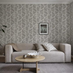 Tapet lavabil, Grace, Graphite, Sandberg, 5.3mp / rola