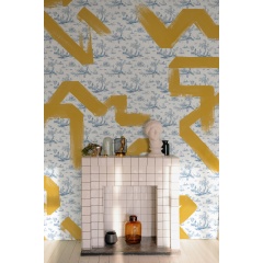 Tapet lavabil Toile Strokes, Blue, TresTintas - Img 1