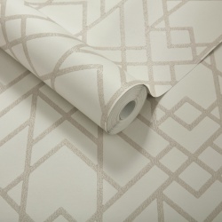 Tapet, Metro, Sand Neutral Luxury Geometric, 1838 Wallcoverings, 5.3mp / rola - Img 2