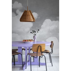 Tapet pentru copii Cuddle Clouds, Graphite, Rebel Walls - Img 3