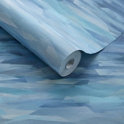 Tapet, Prism, Blue Dusk Luxury Geometric, 1838 Wallcoverings, 5.3mp / rola - Img 2