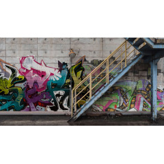 Tapet Stairway Graffiti, Rebel Walls - Img 2
