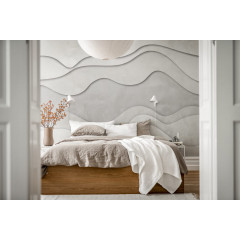 Tapet Wave, White, Rebel Walls - Img 1