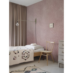 Tapet Wiggly Dots, Pink, Rebel Walls - Img 1