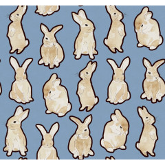 Tapet Year of the Bunny, Blue, Rebel Walls - Img 2