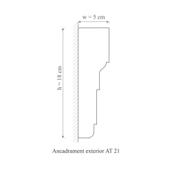 Ancadrament exterior AT21A-18x5x200cm - Img 2