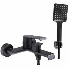 Baterie cada - dus Rea Hass monocomanda negru cu set de dus - Img 1