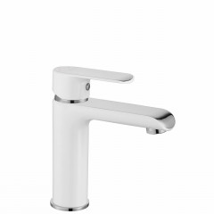 Baterie lavoar Rea Bloom monocomanda alb - crom - Img 1