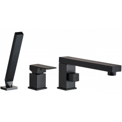 Baterie pe cada negru Rea Glen si set de dus inclus 3 piese - Img 1