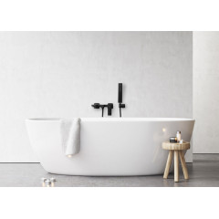 Baterie pentru cada cu set de dus Rea Fenix negru mat - Img 8