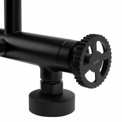 Baterie pentru cada cu set de dus Rea Vertigo negru mat - Img 6