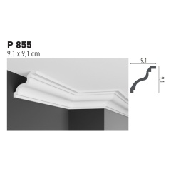 Cornisa decorativa flex P855F-9.1x9.1x200cm - Img 4