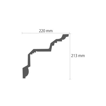 Cornisa poliuretan K131 - 22x23x200 cm - Img 2