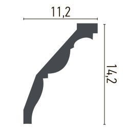 Cornisa poliuretan P804 - 14.2x11.2x200 cm - Img 2