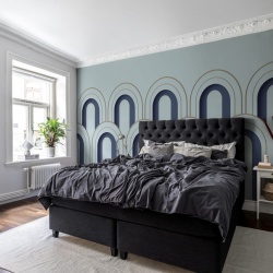 Fototapet, 3D Arch Deco, Blue, Rebel Walls