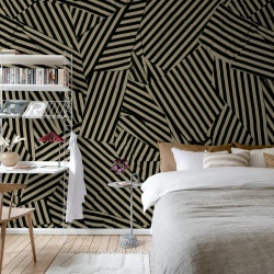 Fototapet, Abstract Weave, Black, Rebel Walls