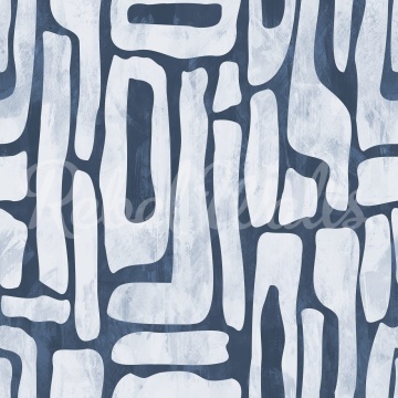 Fototapet, Aesthetic Shapes, Blue, Rebel Walls - Img 2