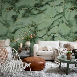 Fototapet, Agate Dreams, Green, Rebel Walls
