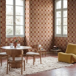 Fototapet, Artisan Square, Red, Rebel Walls