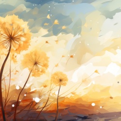 Fototapet Artistic Nectar Pissenlit Rêve NP113
