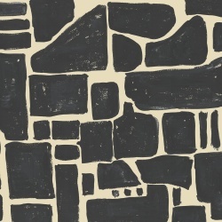 Fototapet, Block Print, Black, Rebel Walls - Img 2