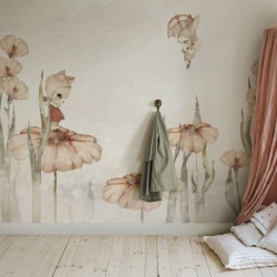 Fototapet, Bloomy Fields of Marion, Off White, Rebel Walls - Img 5