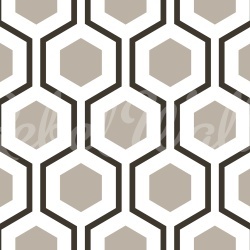 Fototapet, Bold Hexagon, Gray, Rebel Walls - Img 2