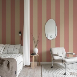 Fototapet, Bold Stripes, Pink, Rebel Walls